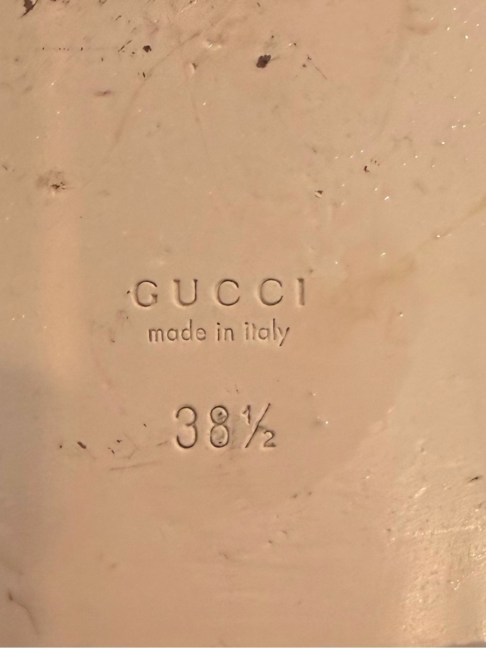 38.5 Gucci Green Leather Interlocking G Slide Mules - Picture 2 of 3